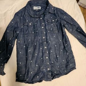 2 Old Navy Girls Boyfriend Button Up (8)
